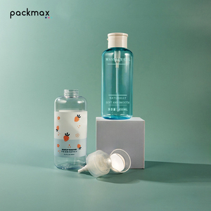 Bouteille démaquillante transparente en PET de 500 ml à épaule ronde avec pompe - Contenant vide pour dissolvant de vernis à ongles en gros - Product Image 6