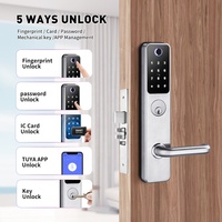 Système logiciel de gestion de serrures d'hôtel certifié RFID avec code PIN, application Cloud Tuya, résistant au feu 2 heures, commercial, intelligent ANSI
