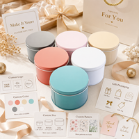 Boîte en métal personnalisée avec couvercle pour emballage alimentaire, boîte en fer blanc pour thé, café, matcha, biscuits, gâteaux, bougies, fournisseur en gros, logo personnalisé, OEM