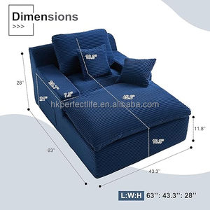 Hot Sale Cross-Border Compression Pure Sponge Modern Velvet Storage Sofa Living Room Can Lie on the Cinema Sofa - Product Image 2