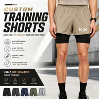 Nouveaux shorts de sport de designer pour hommes, performance, avec cordon de serrage à la taille, vêtements de sport, shorts de course, maillots de compression pour la gym