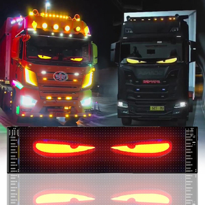 Panneau lumineux LED matriciel pour voiture et camion, écran de pare-brise, œil de démon, commande à distance par application, décoratif, électronique, DIY, 12-24V 5W - Product Image 3