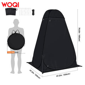 Cabine de douche portable Woqi 120x120x195cm, imperméable, pour l'extérieur, abri instantané pour l'intimité, camping, salle de bain, toilettes - Product Image 1