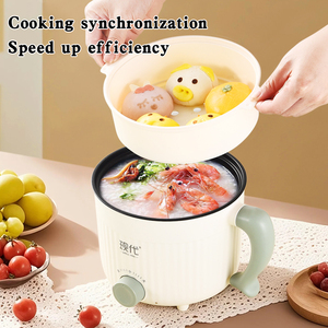 Novo Design Easy-Clean Branco Fogão Elétrico 18cm Mini Multi-funcional Non Stick Panela Elétrica - Product Image 5