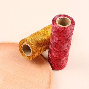 Vente chaude en gros 1mm or et argent PP ruban étiquette corde haute résistance TwineGift emballage <span class=keywords><strong>Spot</strong></span> - Product Image 5