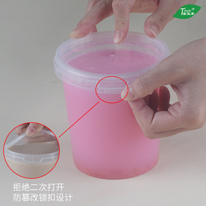 Bols à soupe jetables avec couvercle, cylindres transparents pour emballage alimentaire à emporter, 40-60 pièces - Product Image 4