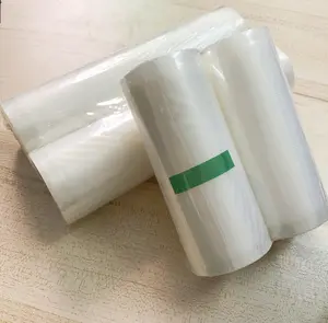 كيس مخصص بلاستيكي مطبوع محكم الغلق حراري PA PE كيس فراغي شفاف مسطح كيس تعبئة مجمد آمن على الغذاء شفاف