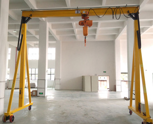 250kg 500kg 1 <span class=keywords><strong>Ton</strong></span> 2 <span class=keywords><strong>Ton</strong></span> 3 <span class=keywords><strong>Ton</strong></span> <span class=keywords><strong>5</strong></span> <span class=keywords><strong>Ton</strong></span> kecil ringan portabel Mobile Trackless bingkai Gantry Crane dengan <span class=keywords><strong>Hoist</strong></span> - Product Image 5