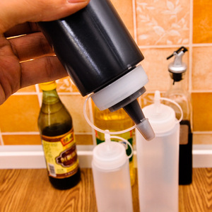 Squeeze Bottle 230Ml 80Z Plastic Lid Leak Resistant Condiment Storage Container For Sauce Salad Cream - Product Image 4