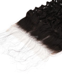 6x6 pour HD dentelle fermeture profonde bouclés Remy cheveux tissage 100% cheveux humains vierges brésilien vague lâche 8 pouces étiré Machine - Product Image 4