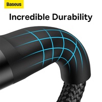 Câble de charge rapide Baseus Flash Series 2, un pour trois, Type-C vers M+L+C, 100W, 1,5m, noir, bleu, violet, en stock