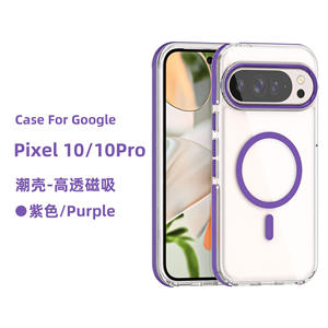 Coque de téléphone rigide en acrylique transparente, résistante aux chocs, magnétique, pour Google Pixel 10/10Pro XL, fournie par l'usine - Product Image 4