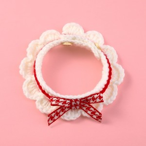 Collar <span class=keywords><strong>de</strong></span> perro y gato encantador tejido a mano, Collar <span class=keywords><strong>de</strong></span> lazo <span class=keywords><strong>de</strong></span> hada para mascotas, bufanda <span class=keywords><strong>de</strong></span> gato bonita, accesorios <span class=keywords><strong>de</strong></span> adorno para mascotas - Product Image 3