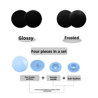 Produsen Grosir Kancing Resin Warna-warni Model Snap & Press Gaya Modern Aksesoris Pakaian Cina Aksesoris Bib