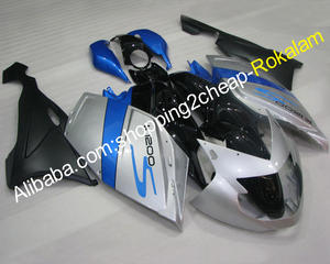 K1200S Sportbike carenado completo para <span class=keywords><strong>BMW</strong></span> K 1200 <span class=keywords><strong>S</strong></span> 2005, <span class=keywords><strong>2006</strong></span>, 2007, 2008 <span class=keywords><strong>K1200</strong></span> <span class=keywords><strong>S</strong></span> 05 06 07 08 azul negro plata carenados - Product Image 1