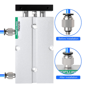 TN loạt Twin-Rod xi lanh đôi khí nén không khí xi lanh nhỏ khí nén <span class=keywords><strong>piston</strong></span> TN16/20 * 60x10x20x30x40x50x75x100x25s - Product Image 2