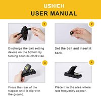 Perangkap tikus plastik hitam membunuh cepat perangkap tikus tikus dapat digunakan kembali perangkap snap mouse