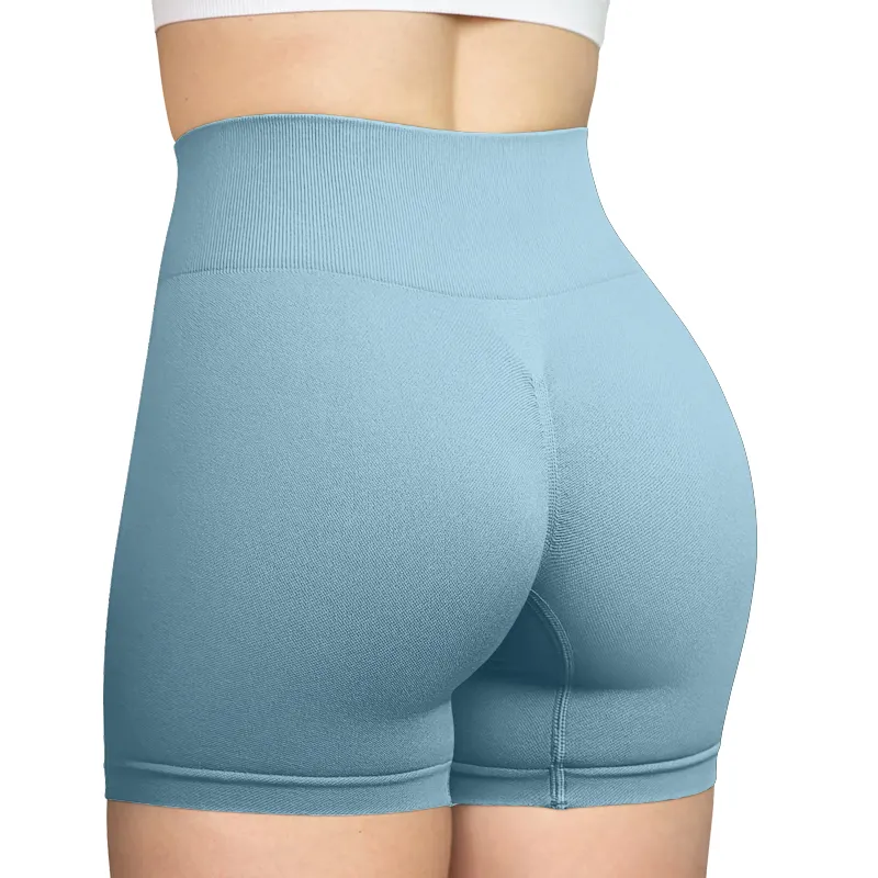 Dames Mode Hoge Taille Butt Lift Shorts Sexy Naadloze Push-Up Shorts Comfortabele Sport Strakke Shorts