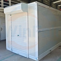 Maison Conteneur de Luxe WinFair avec Porte Coulissante Préfabriquée, Isolation Supplémentaire pour Extérieur, Pliante, Parfaite pour Garage - pour Maisons