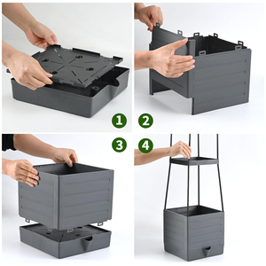 Bacs de jardin surélevés avec treillis <span class=keywords><strong>pour</strong></span> plantes grimpantes, légumes et cage à <span class=keywords><strong>tomates</strong></span> - Product Image 6