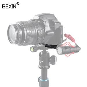 Bexin L Type Quick Release Plate For <b>Camera</b> Tripod With <b>Mic</b> Light Mount Hot Shoe Bracket Aluminum Alloy Portable - Product Image 1