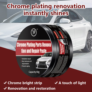 Pâte de rénovation pour pièces chromées X9 50g, crème de polissage pour métaux automobiles, éliminateur de rouille, réparateur d'oxydation et restaurateur de brillance - Product Image 2