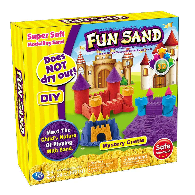 Nouveauté vente en gros château de jeu de sable magique ensemble bricolage jouer moulage magique sensoriel dinosaure jouets de sable pour les enfants