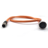 Adaptateur blindé SVLEC industriel IP67 60V 9A M12 T Code vers connecteur d'alimentation 7/8'' 4 broches mâle/femelle en matériau PA66 certifié CE