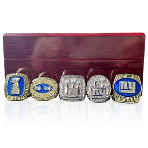 ชุดแหวนแชมป์ NF L York giants เครื่องประดับโลหะผสมรุ่นแฟนๆ5คน<span class=keywords><strong>ราคา</strong></span>ถูกขายตรงจากผู้ผลิต - Product Image 3