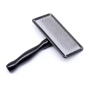 Baoli OEM Cepillo Para Mascotas L 120x160mm 74g Furmines Oblong Aeolus Slicker Pin Brush For Pets Dog Grooming Kit Pet Brush