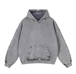 Felpe da uomo oversize con cappuccio Vintage <span class=keywords><strong>felpa</strong></span> con cappuccio <span class=keywords><strong>per</strong></span> <span class=keywords><strong>coppie</strong></span> felpe con cappuccio e lavaggio acido <span class=keywords><strong>per</strong></span> uomo - Product Image 2