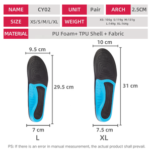Semelles de sport et de course à pied en promotion avec coque en TPE, soutien de la voûte plantaire, semelles orthopédiques en mousse à mémoire de forme pour la correction - Product Image 4