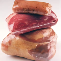 Sac thermoscellant PVDC haute barrière pour l'emballage de poulet entier, dinde, volaille, emballage sous vide transparent, qualité alimentaire