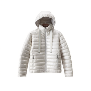 Giacca a vento da donna taglie forti KB863 dalla S alla XXL, leggera con cappuccio per il freddo - Product Image 1