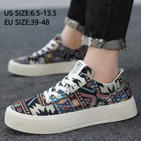 Chaussures grande taille pour hommes Chaussures confortables à semelle souple en toile Chaussures décontractées légères et respirantes à semelle épaisse et résistantes à l'usure