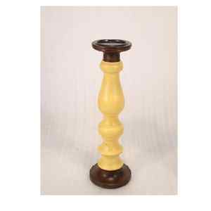 Hecho a mano al por mayor granja vintage hecho a mano pilar de madera portavelas de Navidad de madera - Product Image 2