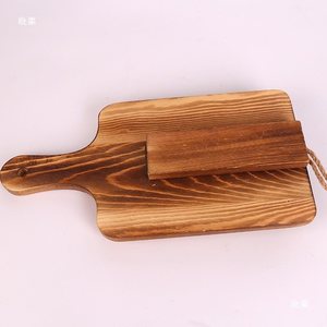 WanuoCraft Planche à découper rectangulaire en <span class=keywords><strong>bois</strong></span> personnalisable, support de recettes, épaisseur 2,2 cm, <span class=keywords><strong>bois</strong></span> carbonisé vieilli, support de livre de cuisine - Product Image 5