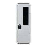 Porte d'entrée de camping-car de style européen, cadre en alliage d'aluminium, serrure à deux points, porte moustiquaire pour caravane et camping-car, logo personnalisé