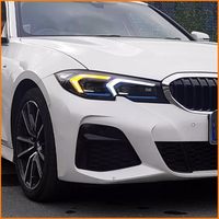 Untuk BMW Seri 3 G20 G28 2020-2022 sampai 2026 Model Baru Shadowline Black Edition Blue Laser Look LED DRL Lampu Depan Upgrade
