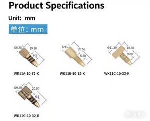 PEEK kromatografi parçaları 1/16 "el-sıkın HPLC sütun konnektörleri ve boru kollu, alternatif IDEX/Shimadzu/Agilent - Product Image 5