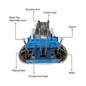 Industrial-grade Ride Concrete <b>Trowel</b> Grinding Machine 25-27HP Engine for Construction Site <b>Floor</b> Polishing Low Maintenance Cost - Product Image 3