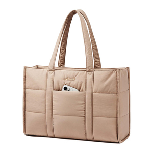 Bolso para Portátil para Mujer, Bolso Tipo Tote Acolchado para el Trabajo, Maletín para Computadora, para Maestras y Enfermeras, Ligero, Informal, para Viajes - Product Image 1