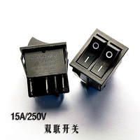 Interrupteurs à bascule 16A 250V AC pour chauffage électrique avec double interrupteur à bascule, protection IP53, 4 broches