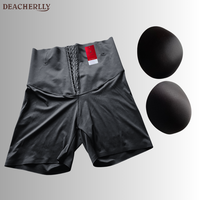 BBL Shapewear 2 en 1 Shorty gainant taille haute avec coussinets amovibles pour rehausser et sculpter les fesses