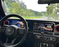 Pour Jeep Wrangler 18-22, écran d'instrumentation double 10,9 pouces, affichage de navigation avec GPS intégré, Android DSP USB avec Carplay