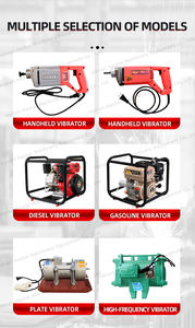 Pasokan langsung dari pabrik 220v 380v 0,55 kW 0,75 kW mesin pembuat bata gunakan <span class=keywords><strong>Vibrator</strong></span> beton listrik eksternal pelat datar kecil - Product Image 6