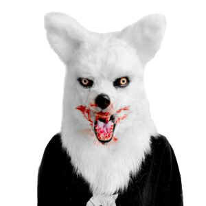 Masque de <span class=keywords><strong>loup</strong></span> <span class=keywords><strong>blanc</strong></span> réaliste en latex souple, masque intégral de <span class=keywords><strong>loup</strong></span>-<span class=keywords><strong>garou</strong></span>, design sur la tête, pour Halloween, cosplay, fête, performance et festivals - Product Image 2