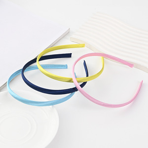 Hot DIY Satin Ribbon Hairband Custom Logo <b>Headbands</b> for Women - Product Image 4