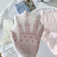 Chaussettes mi-mollet fines pour femmes, nouveau style d'été, chaussettes pour femmes, chaussettes en coton uni à mailles ouvertes, printemps et été