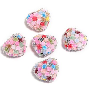 New Arrival <b>Acrylic</b> Butterfly Crown Love Diamond Balls Rose Colorful Flowers Through Hole Beads Diy Phone Case <b>Pen</b> Chain Making - Product Image 3